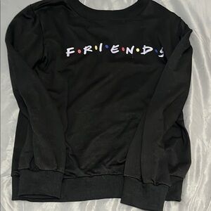 Black FRIENDS Women's Sweater